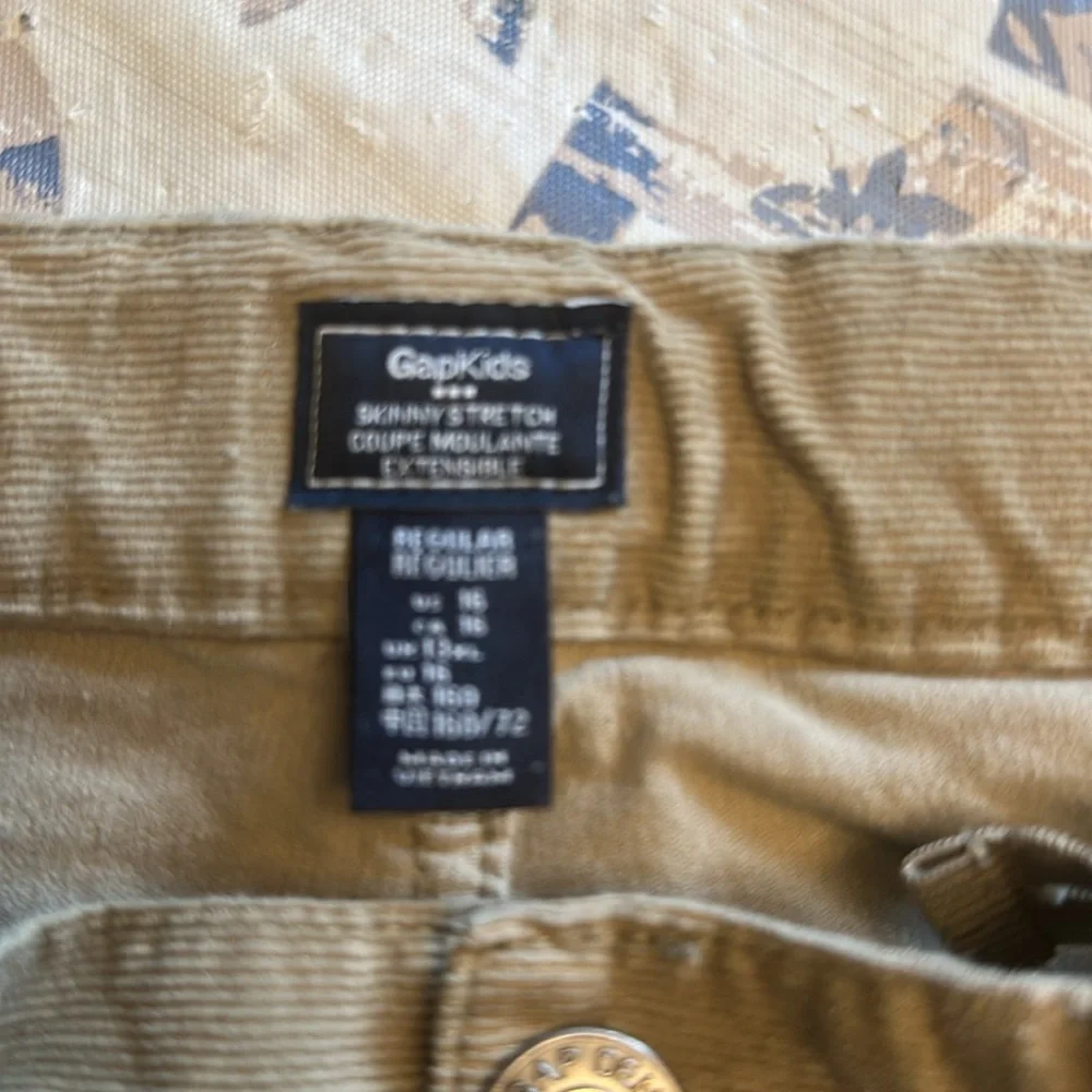 Gap Kids Khaki Twill Pants Size 16 skinny stretch